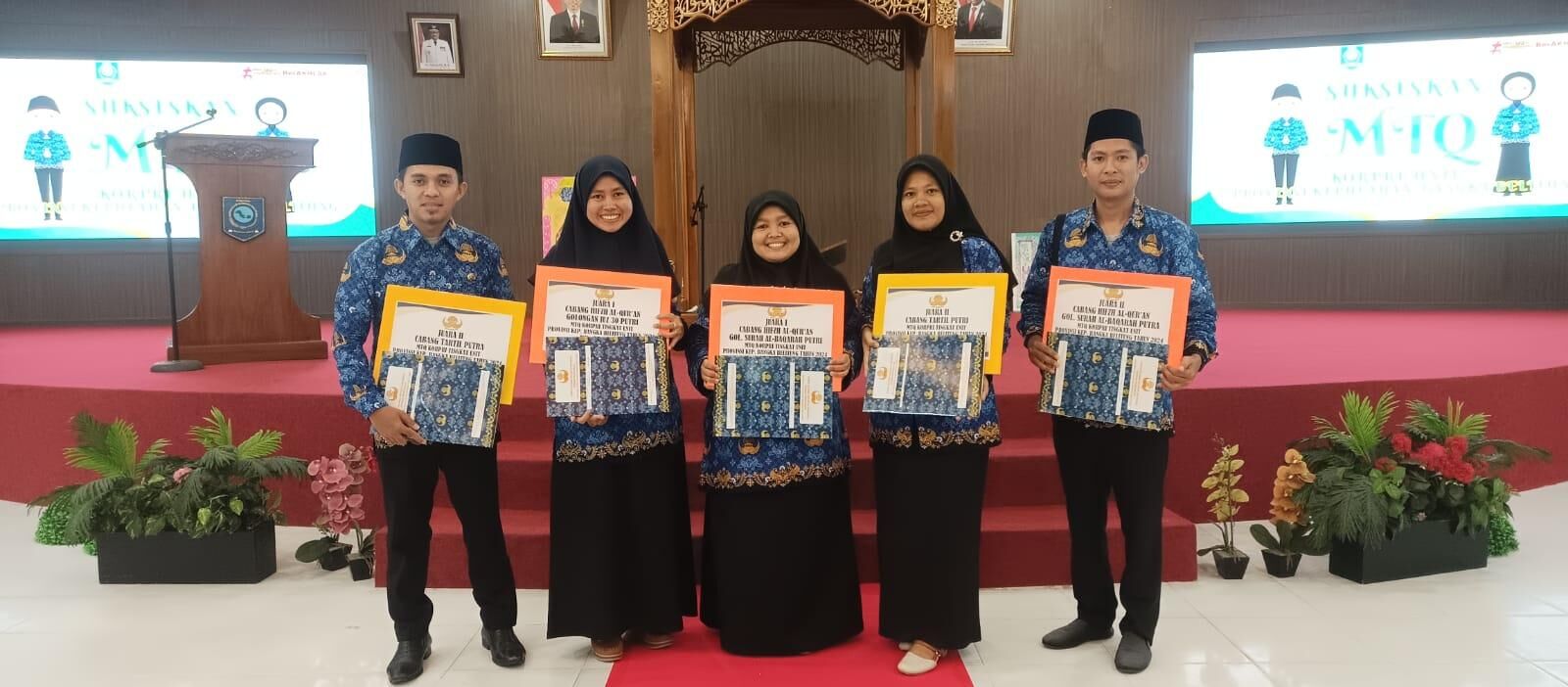 DOSEN FAKULTAS TARBIYAH IAIN SAS BABEL RAIH JUARA MTQ KORPRI TINGKAT PROVINSI