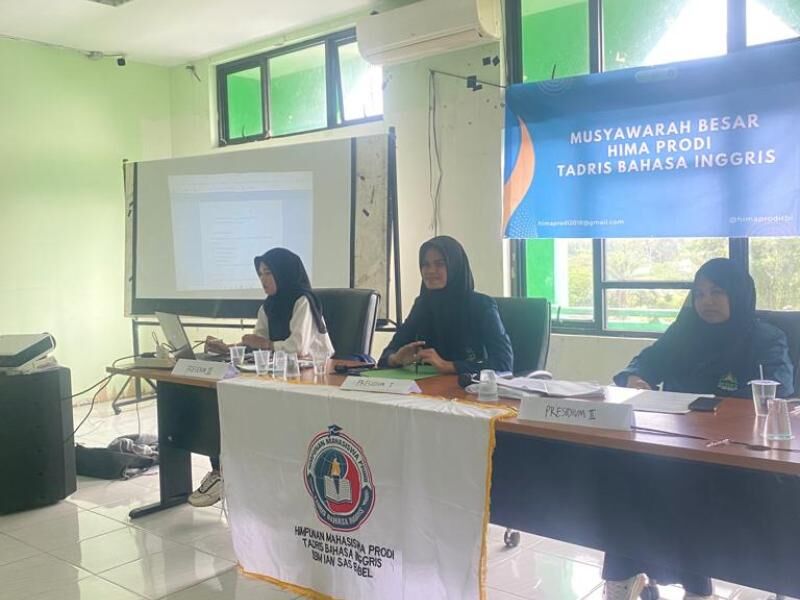 Gelar Mubes Ke-V, Ini Harapan Ketua Hima Prodi TBI IAN SAS Babel Terpilih Periode Tahun 2024.