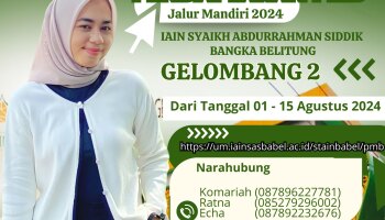 PENDAFTARAN MAHASISWA BARU JALUR MANDIRI GELOMBANG KEDUA