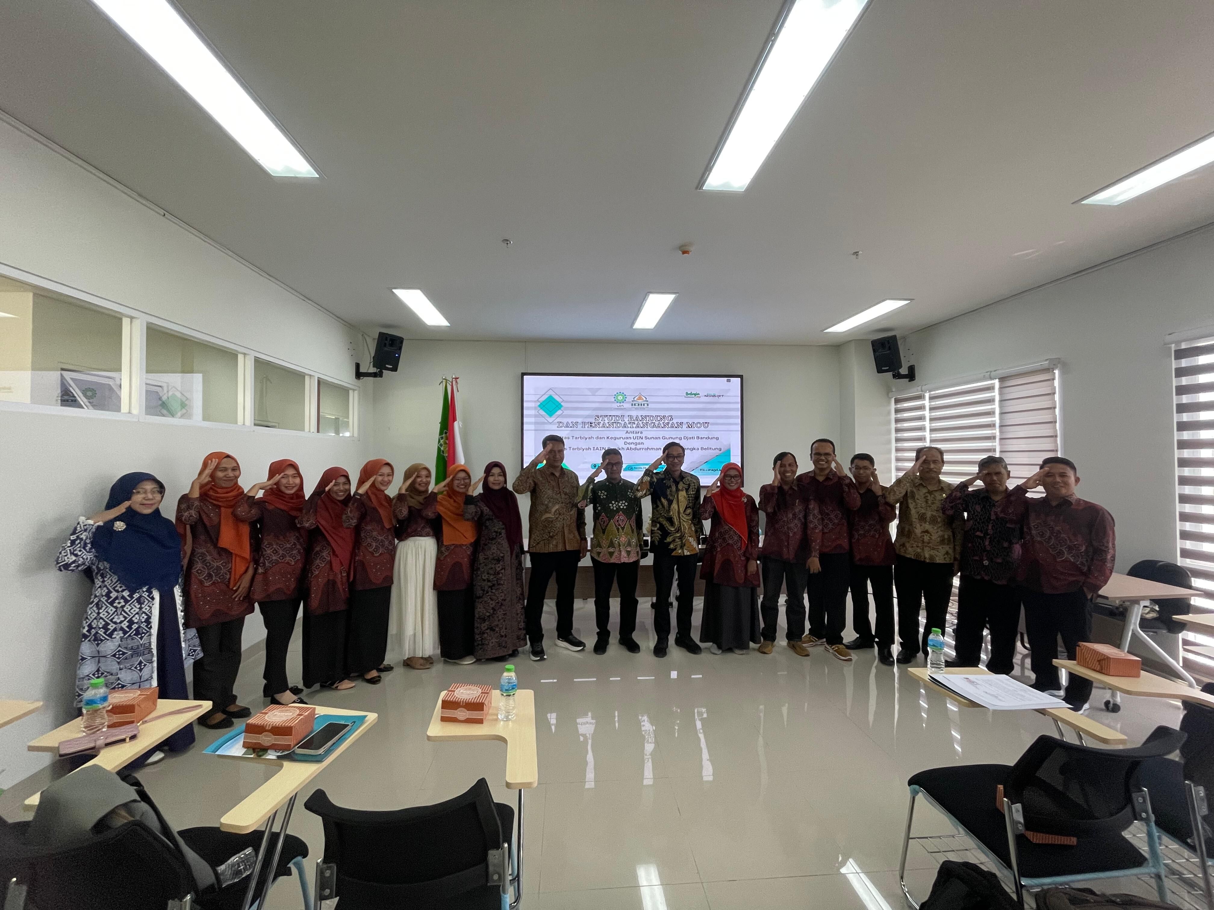 Tindaklanjut MoU, Fakultas Tarbiyah IAIN SAS Babel Lakukan MoA dengan FTK UIN Sunan Gunung Djati Bandung
